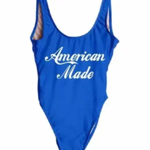 american made onepiece blue