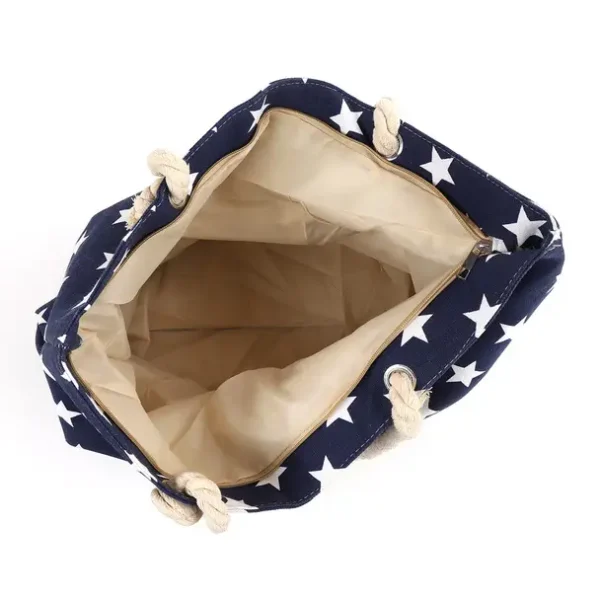 tote bag navy stars